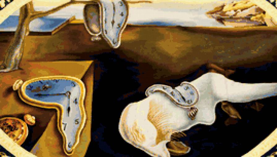 Дали "Постоянство памяти" - дали, часы, картина - предпросмотр