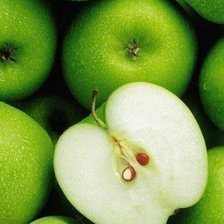 Схема вышивки «зеленое яблоко»