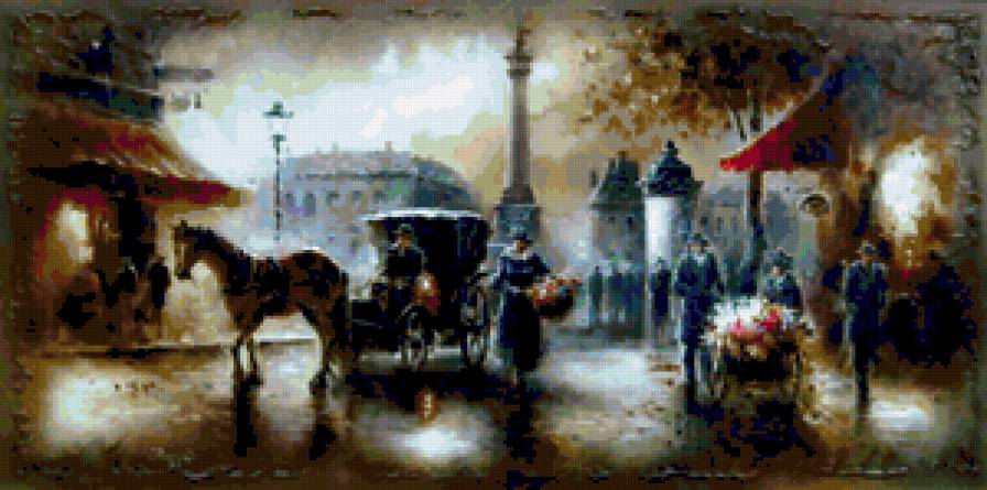 Городской мотив. - городской пейзаж, город - предпросмотр