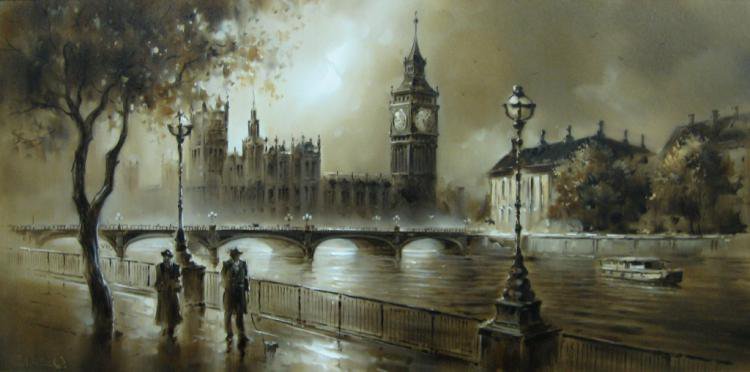 Лондон. - лондон, биг-бен, городской пейзаж, англия, город - оригинал