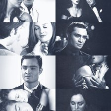 Схема вышивки «Чак и Блер»