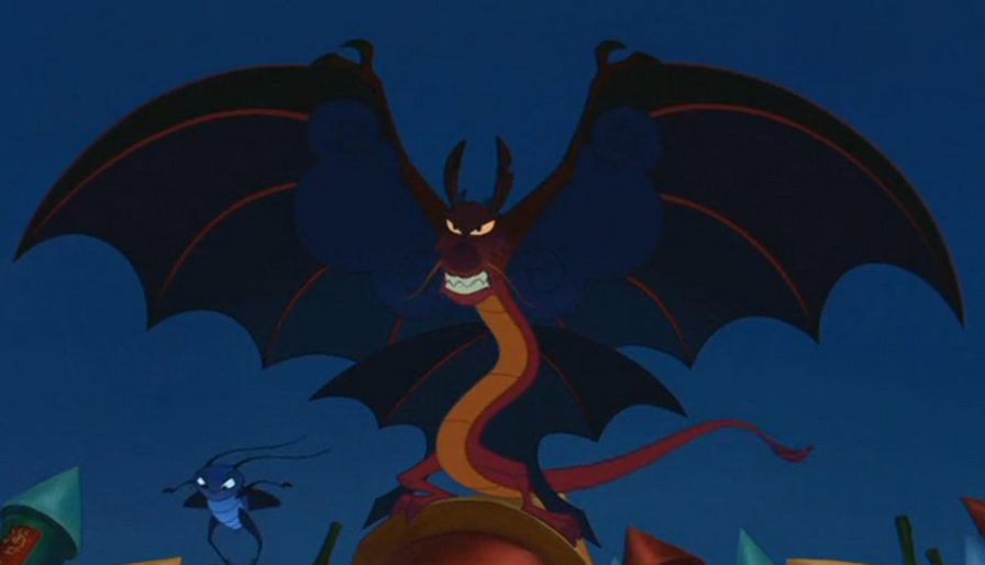 Му Шу - мультик, дисней, мулан, дракон - оригинал