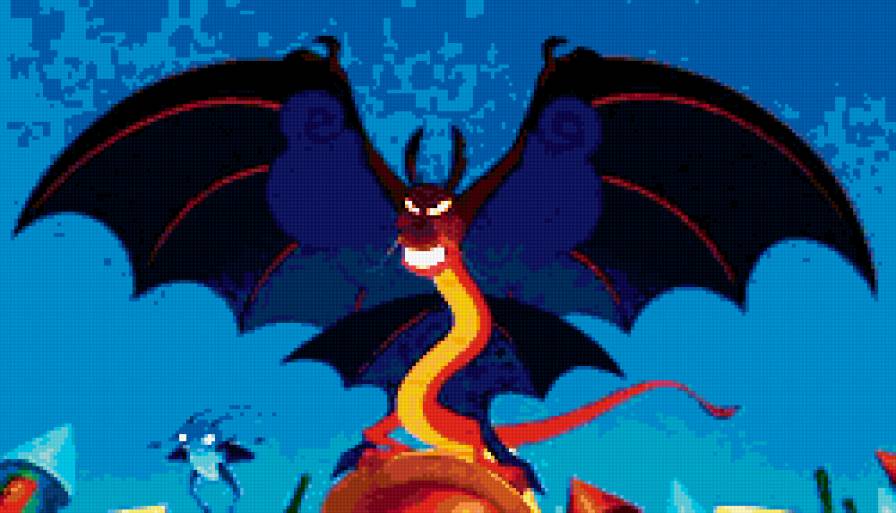 Му Шу - дракон, дисней, мультик, мулан - предпросмотр