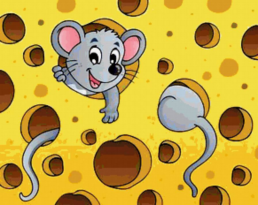 веселая мышка - мышки, детское - предпросмотр