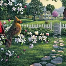 весенний пейзаж