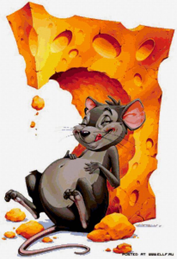 обед - мышка, сыр, детская - предпросмотр