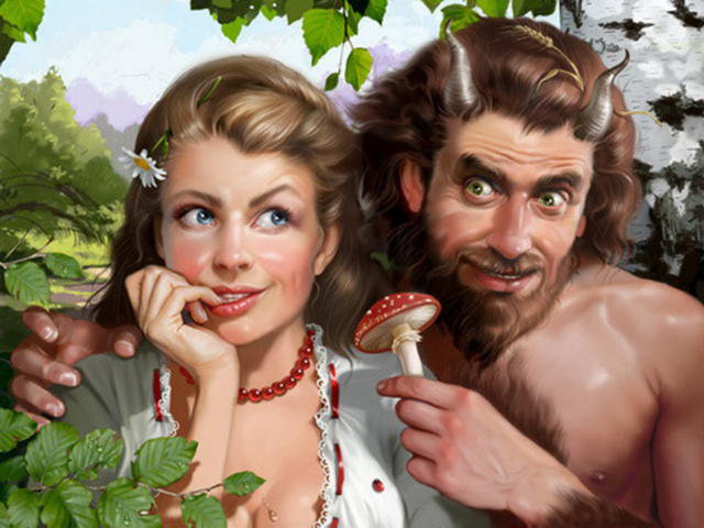 Портрет, пара - портрет, пара - оригинал