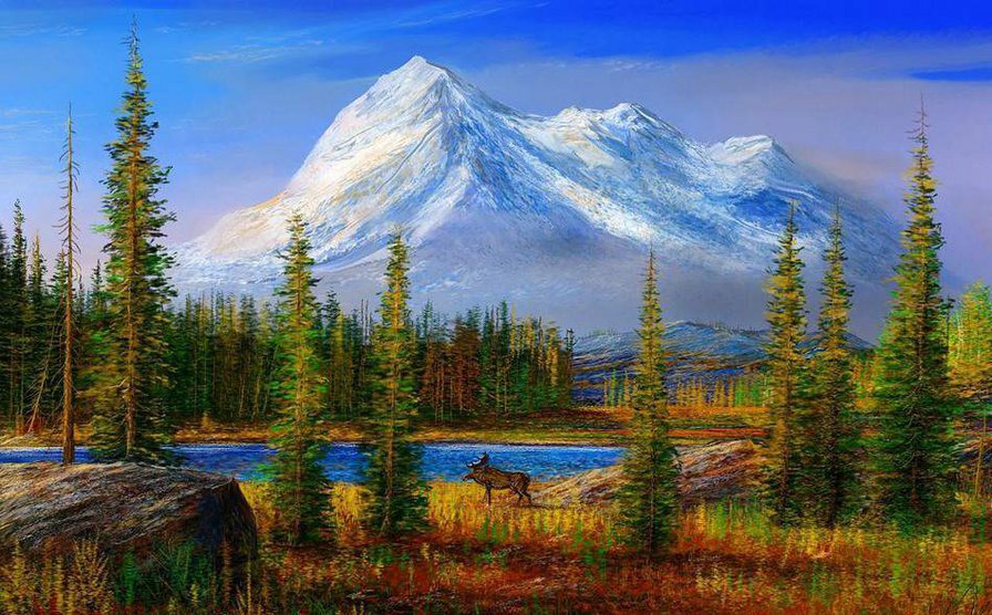 горный пейзаж - оригинал