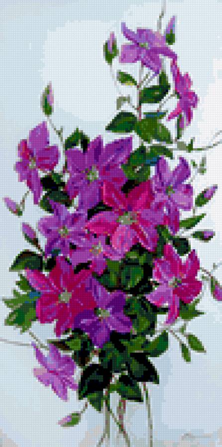 Цветы (по картине Л. Скрипченко) - цветы - предпросмотр