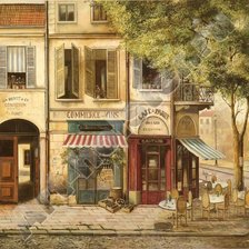 Схема вышивки «Кафе в Париже»