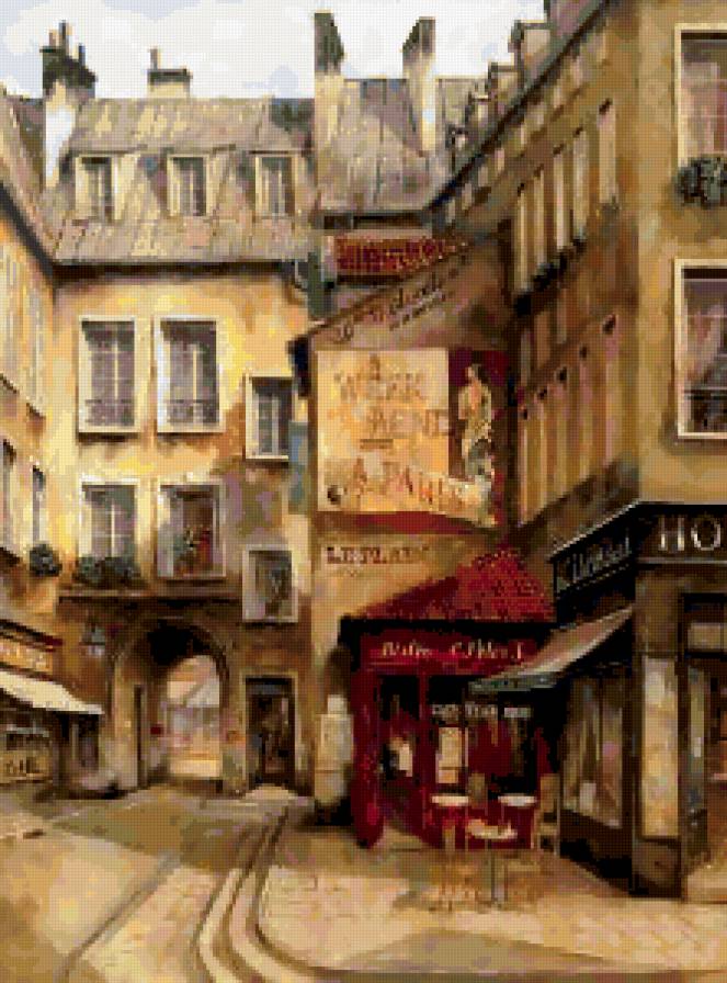 Кафе в Париже - предпросмотр