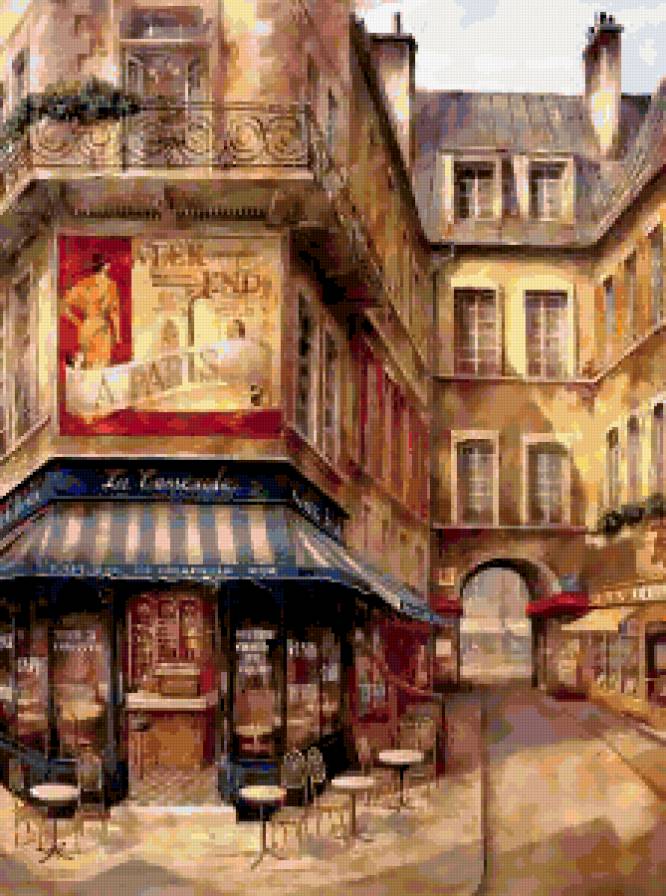 Кафе в Париже - предпросмотр