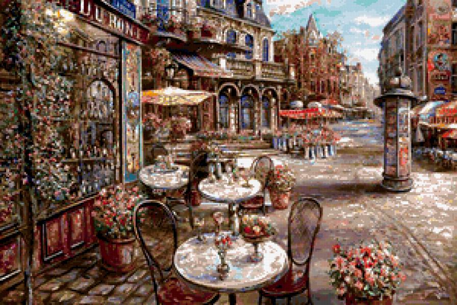 Кафе в Париже - предпросмотр