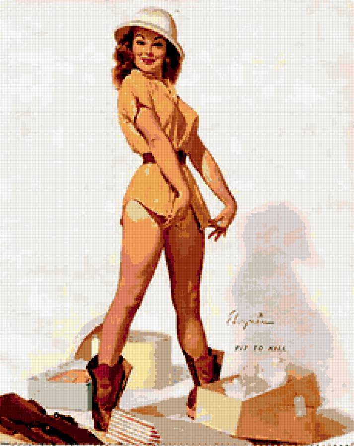 ретро девушка - тело, винтаж, ретро, красота, пин-ап, она, девушка, покупки - предпросмотр
