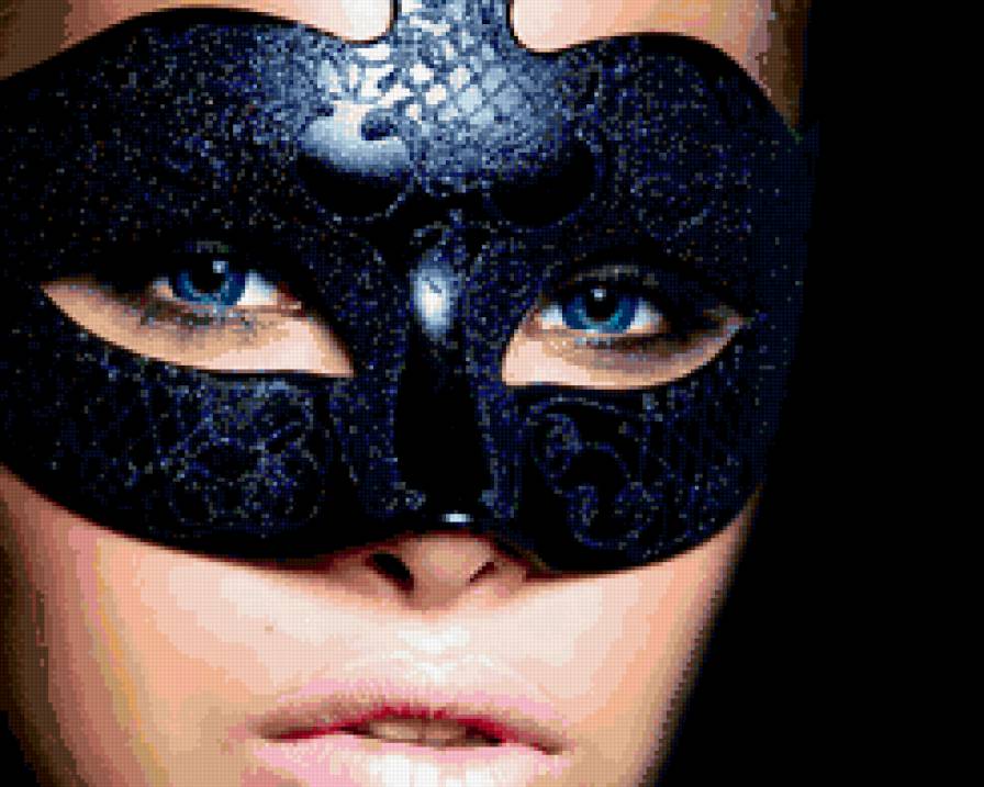 Маска - девушка, маска, глаза, лицо - предпросмотр