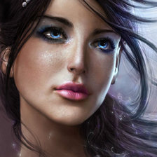 Схема вышивки «Девушка»