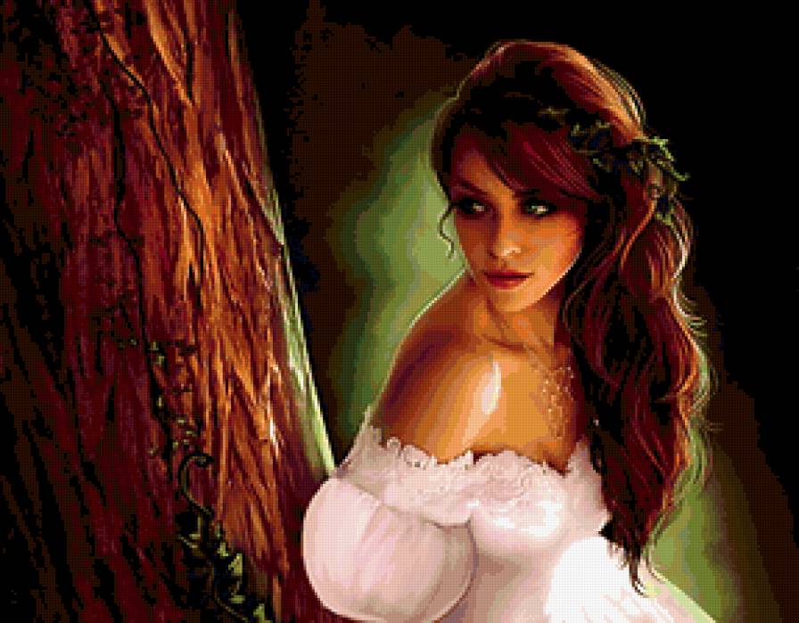 Веда - девушка, фентези, ведьма - предпросмотр