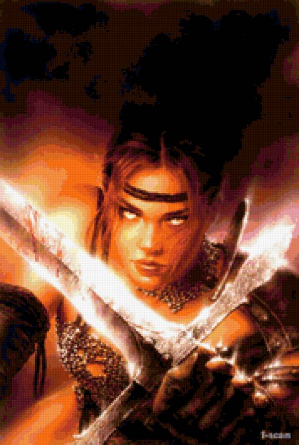 Криналкема - воительница, девушка, фентези - предпросмотр