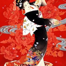 Схема вышивки «Гейша»