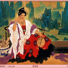 Оригинал схемы вышивки «Гейша» (№357777)