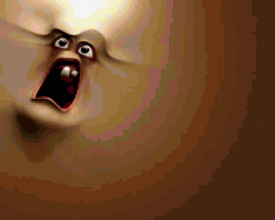 Испуг - подушка, лицо - предпросмотр