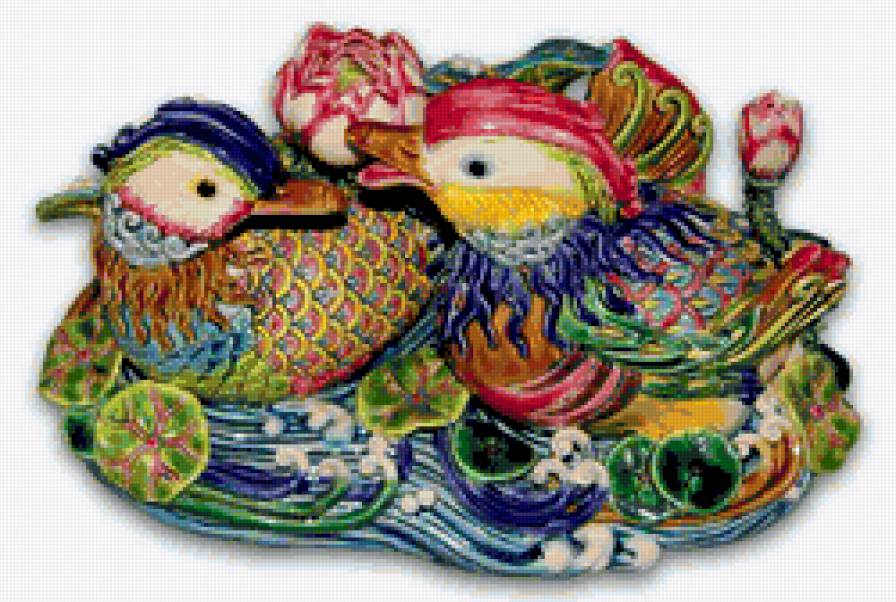 Утки-мандаринки - утка-мандаринка, утка, утки-мандаринки, утки, мандаринка - предпросмотр