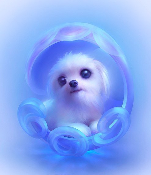 Щенок - подушка - оригинал