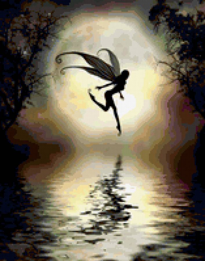 Прогулки по воде - сказка, силуэты - предпросмотр