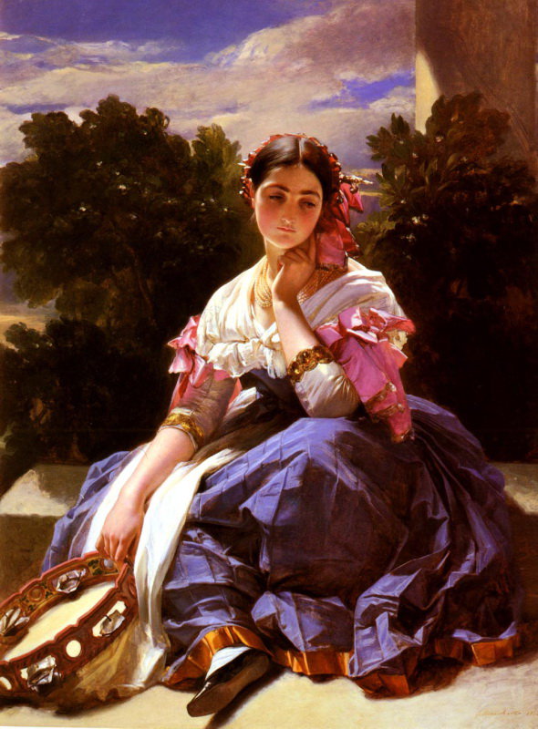 Winterhalter Franz Xaver Jeune Fille De L-Ariccia - девушка - оригинал