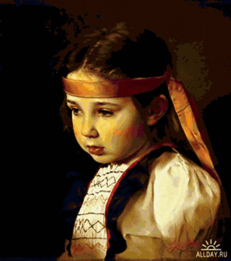 серия "дети" - дети.девочка.портрет - предпросмотр