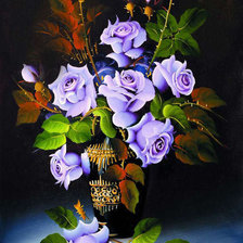 Оригинал схемы вышивки «ваза с цветами» (№358277)