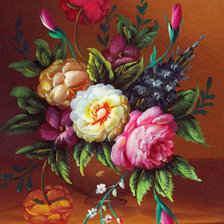 Оригинал схемы вышивки «цветы» (№358293)