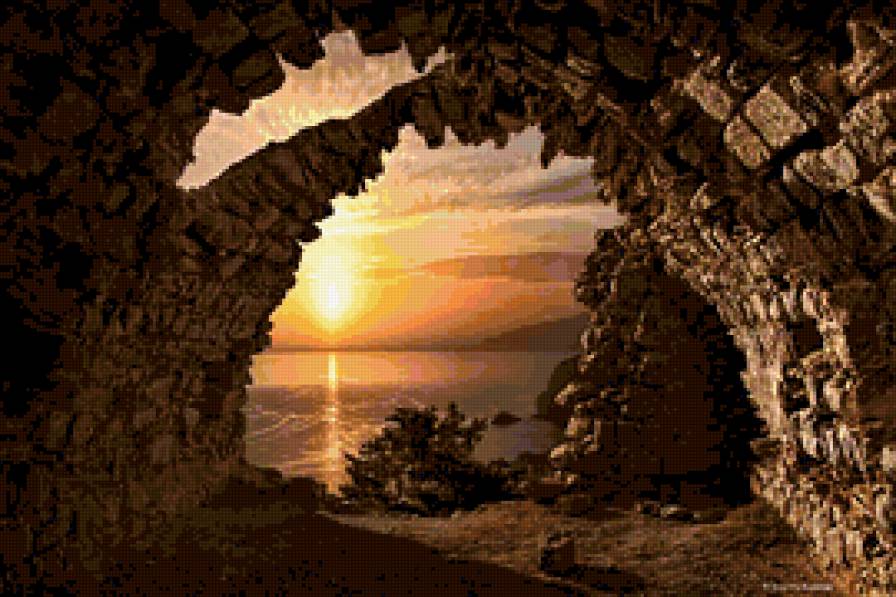 Остров Родос.Греция.Закат. - остров море закат греция родос - предпросмотр