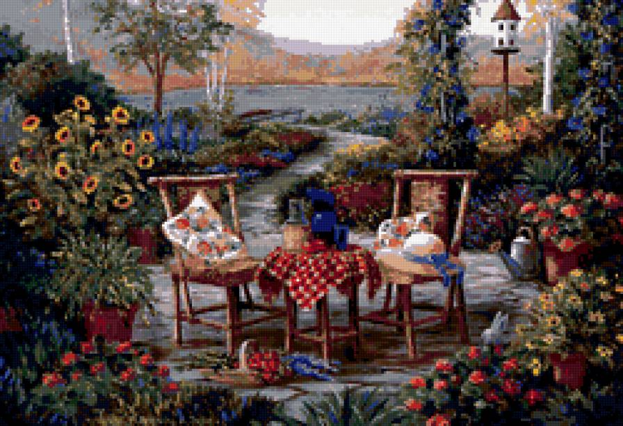 Barbara R.Felisky_! - дворик, лето - предпросмотр