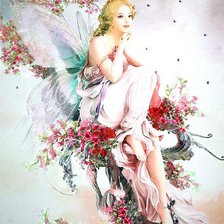 Оригинал схемы вышивки «ангел, фея» (№359166)
