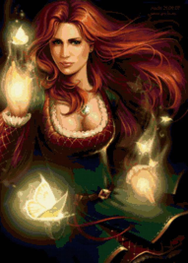 Фонтиния - фентези, ведьма, девушка - предпросмотр