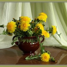 Схема вышивки «одуванчики»