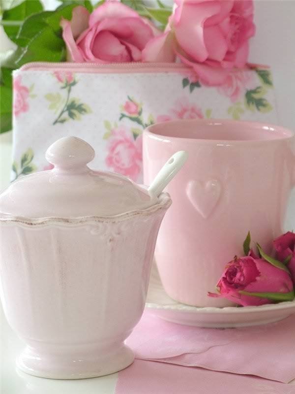 для кухни - чашка, цветы, розы, розовое, для кухни - оригинал