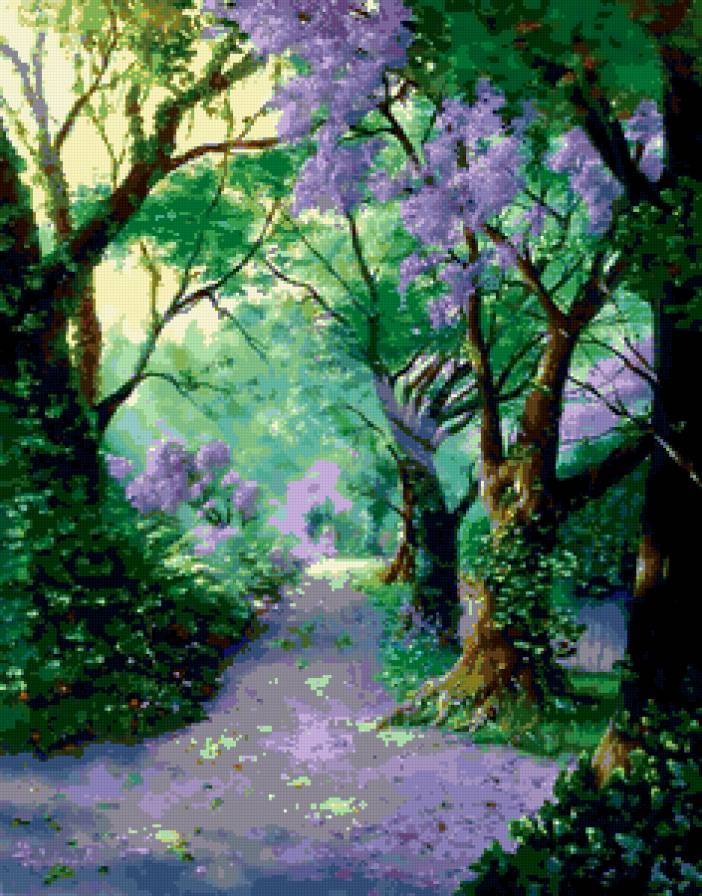 аллея - пейзаж, природа, парк - предпросмотр