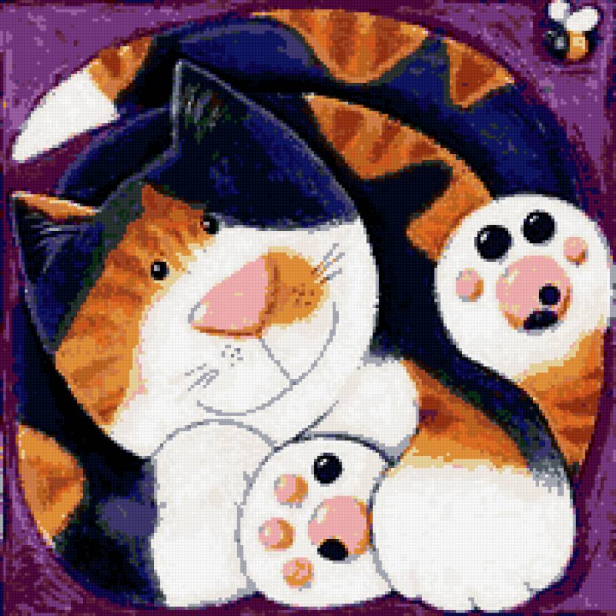 Сильвестр - подушка, коты - предпросмотр