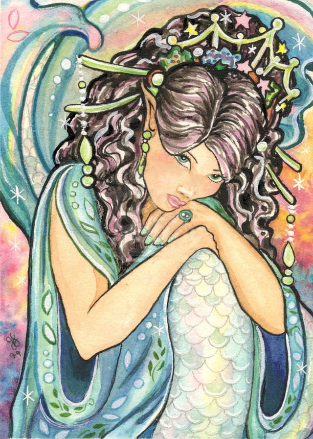 русалка - девушка, образ, мифология, русалочка, фентези, миф, царица, сказка - оригинал