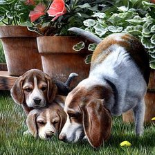 Схема вышивки «Первые уроки»