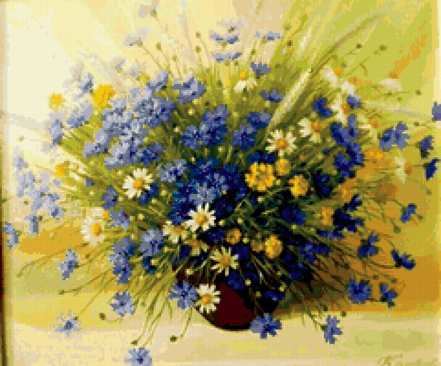 полевые цветы - цветы, лето, букет - предпросмотр