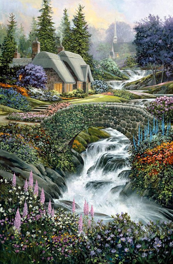 летний пейзаж - оригинал