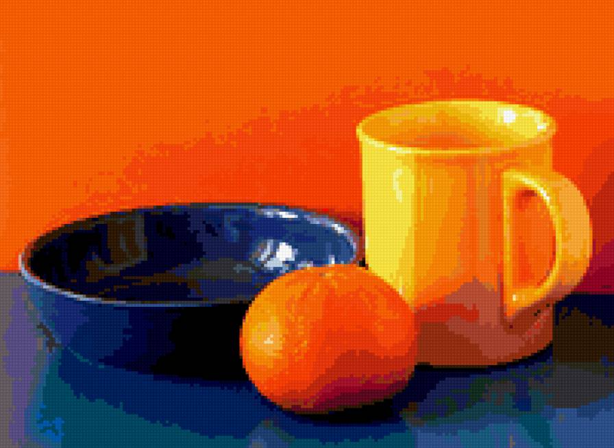 натюрморт на кухню - на кухню, натюрморт, посуда - предпросмотр