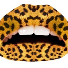 Оригинал схемы вышивки «Леопардовые губы» (№360314)