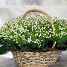 Схема вышивки «ландыши»