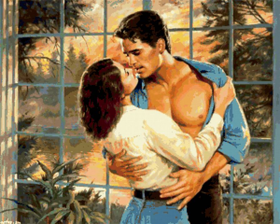 влюбленные - любовь, пара, объятия - предпросмотр