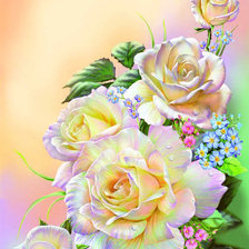 Схема вышивки «Розы»