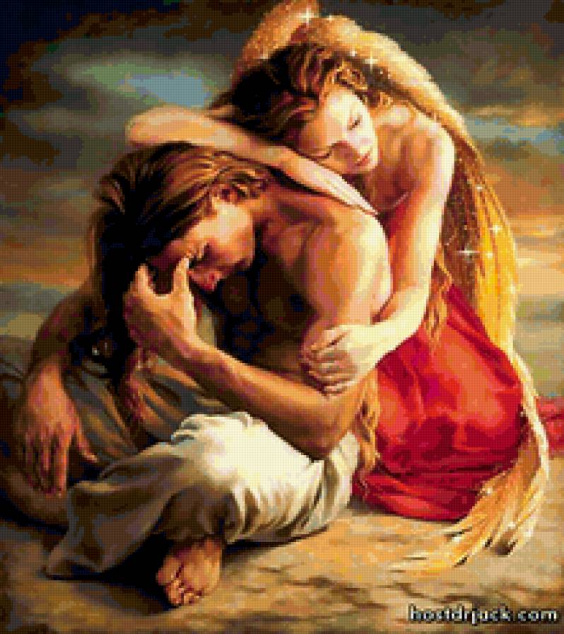 двое - он, ангел, пара, она, двое - предпросмотр